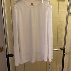 Dickies Men's Classic White Long Sleeve Tee